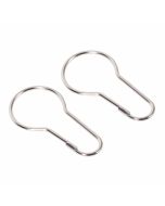 Curtain Hooks 12pcs metal κρίκοι κουρτίνας μπάνιου MRShome  MRS44002L