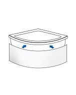 Ποδιά μπανιέρας 130x51h, SIRENE PC130/51