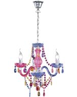 Φωτιστικό Πολυέλαιος Τρίφωτος 3xE14 D46xH150cm Ακρυλικό Πολύχρωμο Trio Lighting RL Luster R11073017