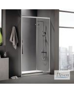 Συρόμενη πόρτα καμπίνας ντουζιέρας High Flow 110 ύψουςεκ. 220 ρυθμιζόμενη από 107 έως 111εκ. Devon Clean Glass Chrome SLFH110C-100