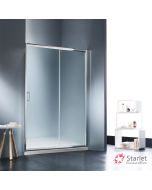 Συρόμενη πόρτα καμπίνας ντουζιέρας Starlet 130 ύψους 180εκ. ρυθμιζόμενη από 127 έως 131εκ. Fabric Chrome SLS130F-100
