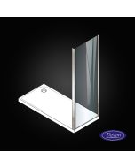 Σταθερό πλαϊνό κρύσταλλο πόρτας ντουζιέρας NOXX Side Panel 80 ρυθμιζόμενη διάσταση από 77 έως 79εκ., Devon Clean Glass AISI304 PVD Inox Brushed SPN80C-111