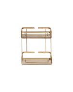 Sanco Shower Baskets Διπλή παραλ/μη Θήκη PVD θερμό μπρονζέ γυαλιστερό 00004-PVD-01PL
