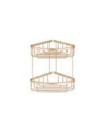 Sanco Shower Baskets Διπλή γωνιακή Θήκη PVD θερμό μπρονζέ βουρτσιστό 00009-PVD-01BR