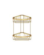 Sanco Shower Baskets Διπλή γωνιακή Θήκη PVD χρυσό ορείχαλκο γυαλιστερό 00009-PVD-02PL