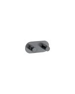 Sanco Ergon Διπλό Άγκιστρο PVD gun metal βουρτσιστό 00646-PVD-05BR