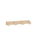 Sanco Bath Robe Hook & Door Stop Τετραπλό άγκιστρο Μόκα ματ 00684-M103