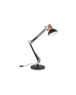 Επιτραπέζιο Φωτιστικό WALLY TL1 Μαύρο RAME Ideal Lux 061191