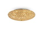 Φωτιστικό Οροφής KING PL9 Χρυσό Ideal Lux 073262