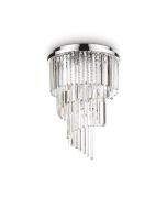 Φωτιστικό Οροφής CARLTON PL12 Χρώμιο Ideal Lux 168937