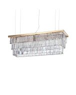 Κρεμαστό Φωτιστικό MARTINEZ SP8 Χρυσό Ideal Lux 213583