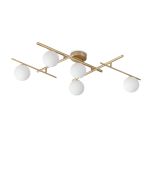 Φωτιστικό Οροφής ATLAS PL5 Χρυσό Ideal Lux 311364