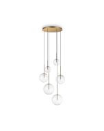 Κρεμαστό Φωτιστικό EQUINOXE SP6 Ορείχαλκος Ideal Lux 317243