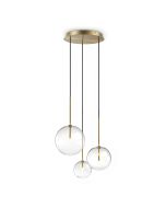 Κρεμαστό Φωτιστικό EQUINOXE SP3 Ορείχαλκος Ideal Lux 339702