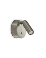 Απλίκα BEAN AP ROUND RECHARGEABLE NICKEL Ideal Lux 364810