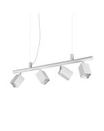 Κρεμαστό Φωτιστικό DYNAMITE SP4 SQUARE Λευκό Ideal Lux 367453