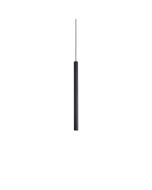 Κρεμαστό Φωτιστικό LOOK LED SP1 ROUND D16 H250 ON-OFF Μαύρο 3000K Ideal Lux 370958