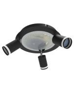 ΠΛΑΦΟΝΙΕΡΑ 7W 3000K+GU10 ΜΑΥΡΟ Spotlight 6999