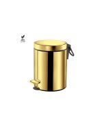 Sanco Waste Bins Χαρτοδοχείο 5 lt Soft Close (AISI 304) PVD χρυσό ορείχαλκο γυαλιστερό 90605-PVD-02PL