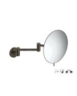 Sanco Cosmetic mirrors Μεγεθυντικός καθρέπτης x3 (Διπλό βραχίονα) Σκούρο μπρονζέ ματ MR-701-DM25