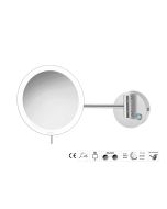 Sanco LED Cosmetic mirrors LED Καθρέπτης μεγεθυντικός x3 usb charging PVD νίκελ ατσάλι MRLED-905-PVD-11BR