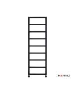 Θερμαινόμενη Πετσετοκρεμάστρα μπάνιου Inox TEMPO 150x50 Silk Black TEM15050-401