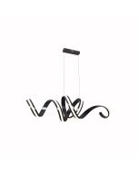 Φωτιστικό Κρεμαστό Μαύρο 125xH150cm Led 55w 3000K 3000lm Triac Dimmable Sun Light UBAN-120S 