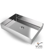Νιπτήρας Αldo 55x38 voss Inox Brushed V1255-111