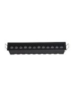 Downlight σποτ 12*3W 3CCT σε μα΄΄΄΄ύρη απόχρωση X00210B