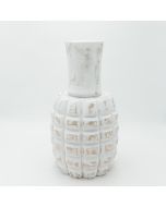 ΒΑΖΟ ΞΥΛΙΝΟ ΛΕΥΚΟ-ΚΑΦΕ 22x41cm Eurolamp 819-00400