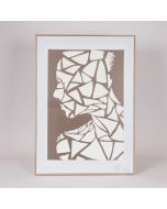 ΠΙΝΑΚΑΣ ΚΑΜΒΑΣ ΠΡΟΣΩΠΟ ΚΑΦΕ - ΜΠΕΖ 50x3x70cm Eurolamp 812-10012