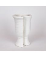 ΒΑΖΟ ΚΕΡΑΜΙΚΟ ΛΕΥΚΟ 19.5x17x29cm Eurolamp 819-00516