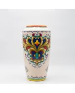 ΒΑΖΟ ΚΕΡΑΜΙΚΟ ΜΠΕΖ-ΧΡΩΜΑΤΙΣΤΟ 17x17x33cm Eurolamp 819-00186