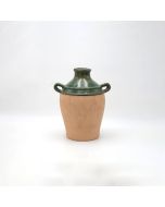 ΒΑΖΟ ΚΕΡΑΜΙΚΟ ΠΡΑΣΙΝΟ-ΜΠΕΖ 21.5x17.5x26.5cm Eurolamp 819-00500