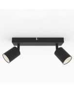 ΣΠΟΤ ΟΡΟΦΗΣ ΔΙΠΛΟ GU10 Max5w Φ200x60x105mm S1962 ΜΑΥΡΟ ARTE ILLUMINA BRAVA Eurolamp 144-60010