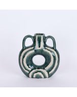 ΒΑΖΟ ΚΕΡΑΜΙΚΟ ΠΡΑΣΙΝΟ - ΜΠΕΖ 21.7x7x24cm Eurolamp 752-20336