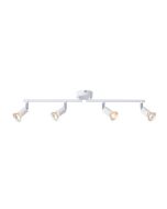 ΣΠΟΤ ΚΙΝΗΤΟ ΜΕΤΑΛΛΟ 4ΦΩΤΟ 3XGU10 Max 7W 600X80X125mm ΛΕΥΚΟ ARTE ILLUMINA VORRAS Eurolamp 145-25242