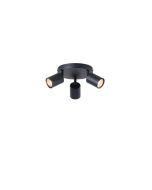 ΣΠΟΤ ΜΕΤΑΛΛΟ 3ΦΩΤΟ 3XGU10 Max 7W Φ180X135mm ΜΑΥΡΟ ARTE ILLUMINA OLYMP Eurolamp 145-25222