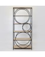 ΡΑΦΙΕΡΑ ΜΕΤΑΛΛΙΚΗ ΜΑΥΡΗ 80x33x180cm Eurolamp 750-31519