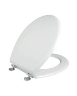 Κάλυμμα Λεκάνης WC Bαρέως Τύπου MDF Λευκό Μ36x40-46cm Οπές 11-20cm Elvit 0039 