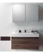 Έπιπλο Μπάνιου-Νιπτήρα ECO-100 100 εκ. Taiming Metalbox system, Χρώμα Μελαμίνης Wenge FT21.100.019WeM