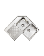 Sanitec Νεροχύτης Ανοξείδωτος 83×83 11248 Ζenith Σατινέ 11248-dexes