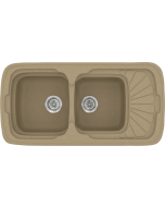 Sanitec Νεροχύτης 304 Classic 96×51 304-15-Metallic-Cream