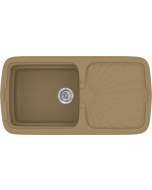 Sanitec Νεροχύτης 306 Classic 96×51 306-16-Metallic-Coffee