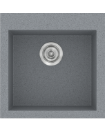 Sanitec Νεροχύτης 339 Classic 50×50 339-17-Metallic-Silver