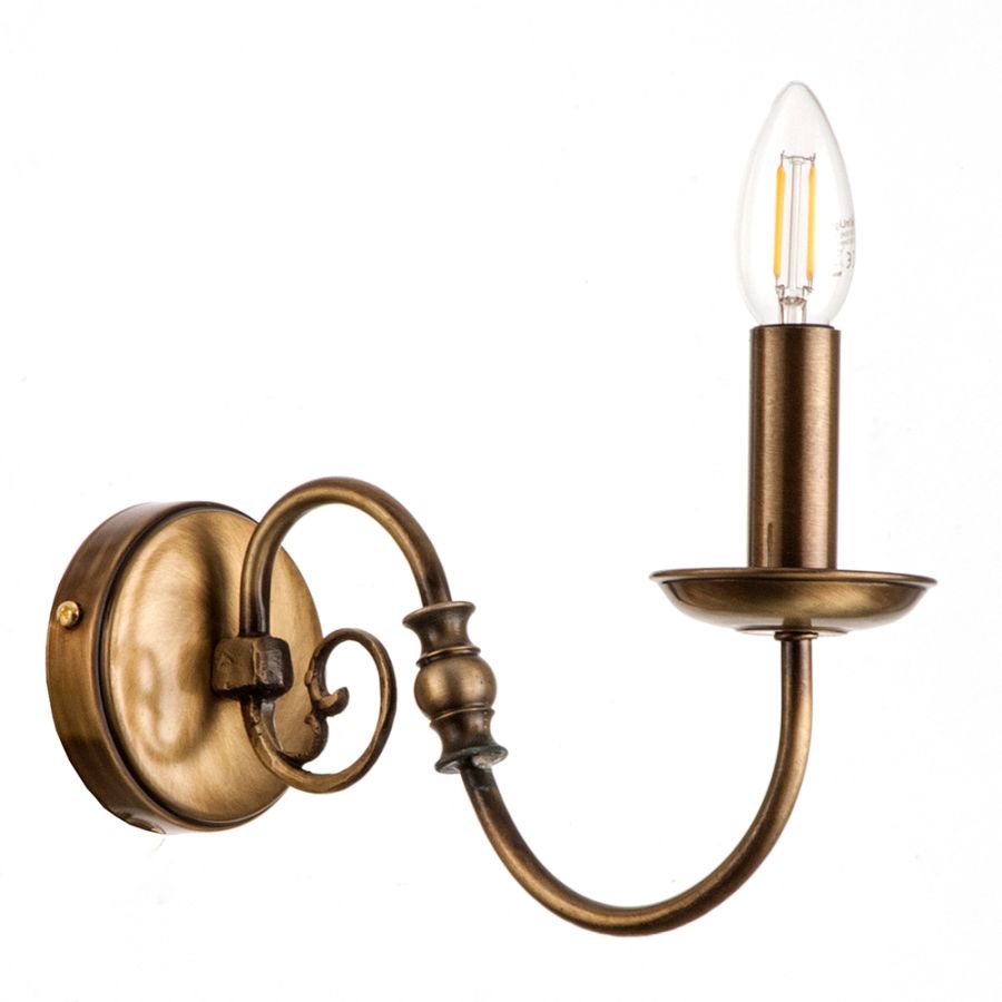 InLight Επιτοίχιο φωτιστικό από οξυντέ μέταλλο 1XE14 D:30cm 43369