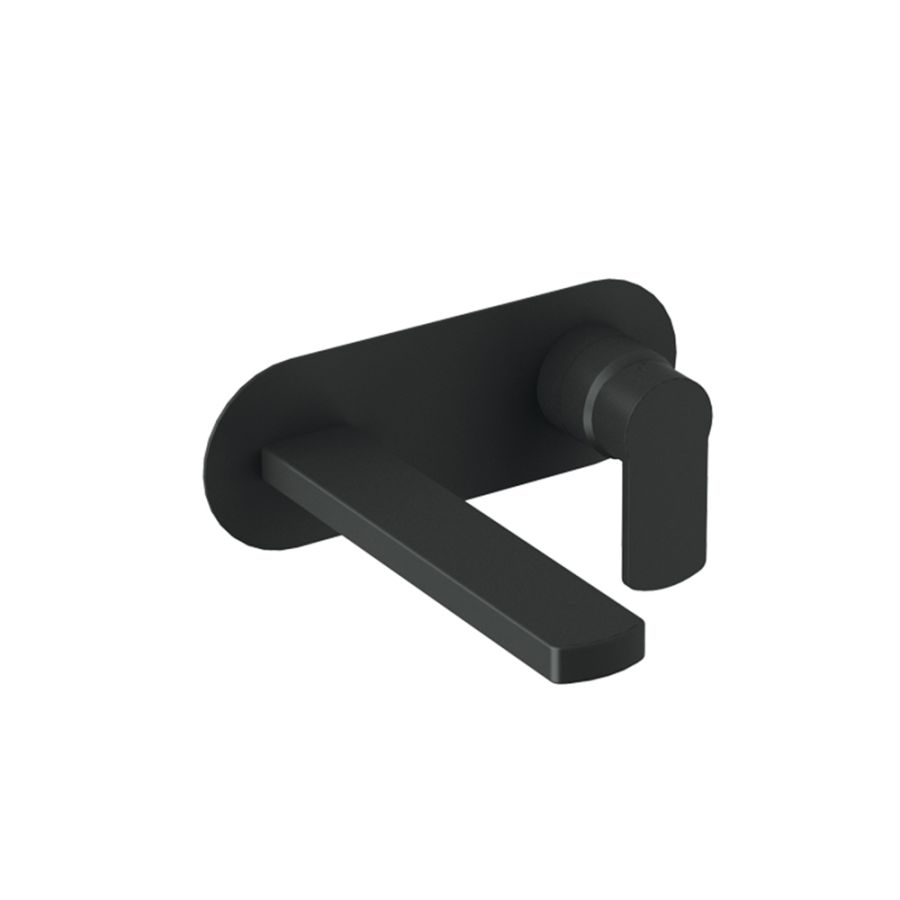 Orabella by Armando Vicario Glam black matt - Μπαταρία νιπτήρος, εντοιχισμού με πλακέτα 10137