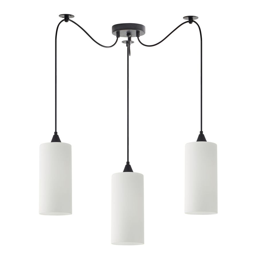 SE21-BL-4-BL3-GL3 ADEPT TUBE  Pendant White Glass+ HOMELIGHTING 77-9001