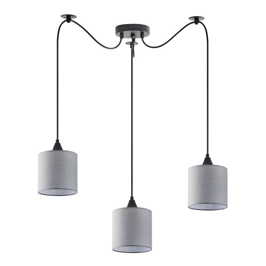 SE21-BL-B10-BL3-SH2 ADEPT PENDANT Grey Shade Pendanr+ HOMELIGHTING 77-9016