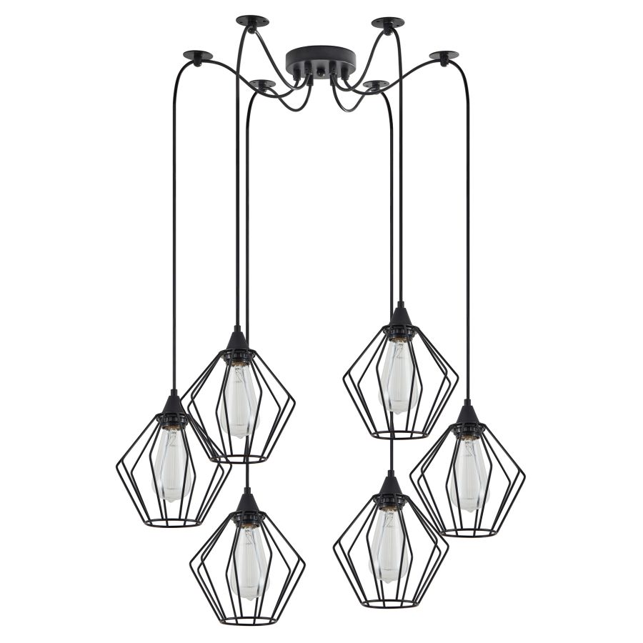 SE21-BL-B10-BL6-GR1 ADEPT PENDANT Black Metal Grid Pendant+ HOMELIGHTING 77-8747